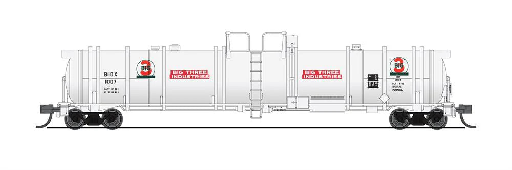 BLI 8152 N Scale High-Capacity Cryogenic Tank Car Big Three Industries BIGX