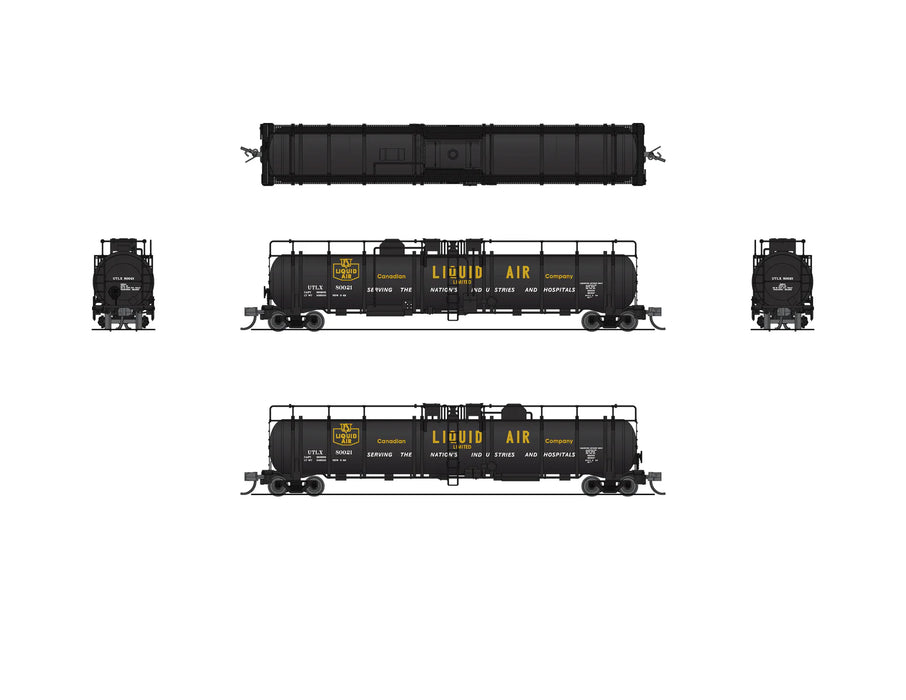 BLI 8153 N Scale High-Capacity Cryogenic Tank Car Canadian Liquid Air Co. UTLX