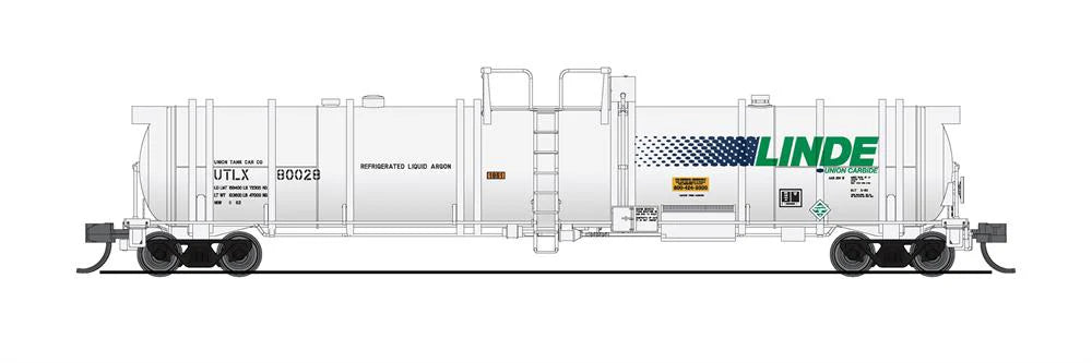 BLI 8155 N Scale High-Capacity Cryogenic Tank Car (Type C) Linde UTLX