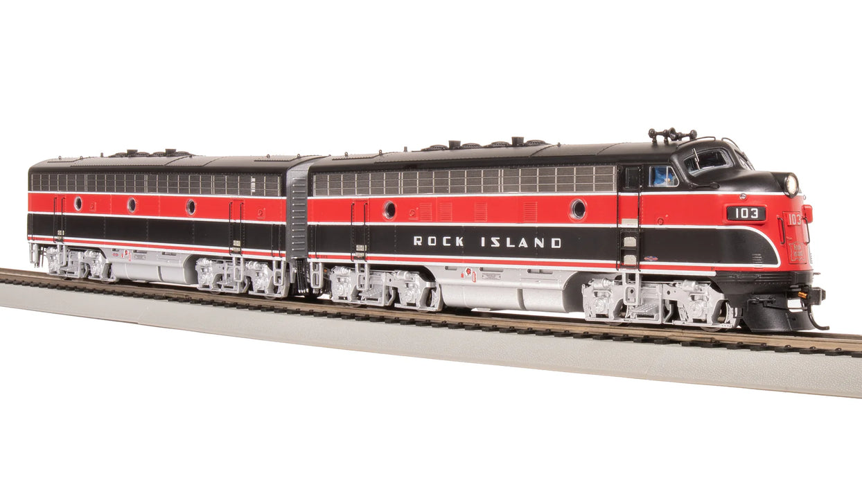 BLI 8191 HO Scale EMD F7A/B Set Rock Island CRIP 103/105B with Paragon4 DCC