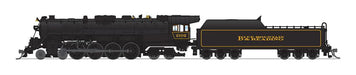 BLI 8246 N Scale 4-8-4 T1 Steam Locomotive Reading, Blue Mountain & Northern RBMN 2102 Stealth - DC