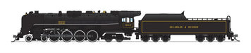 BLI 8247 N Scale 4-8-4 T1 Steam Locomotive Delaware & Hudson D&H 302 Stealth - DC
