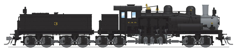 BLI 8253 HO Scale Class D 4 Truck Shay Chesapeake & Ohio C&O #3 - Stealth DC