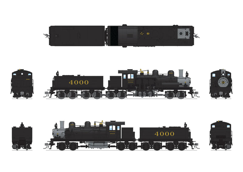 BLI 8255 HO Scale Class D 4 Truck Shay Southern #4000 - Stealth DC