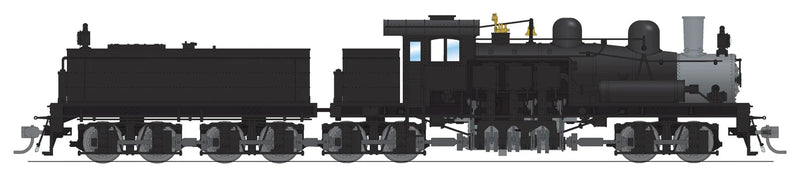 BLI 8258 HO Scale Class D 4 Truck Shay Black Unlettered - Stealth DC