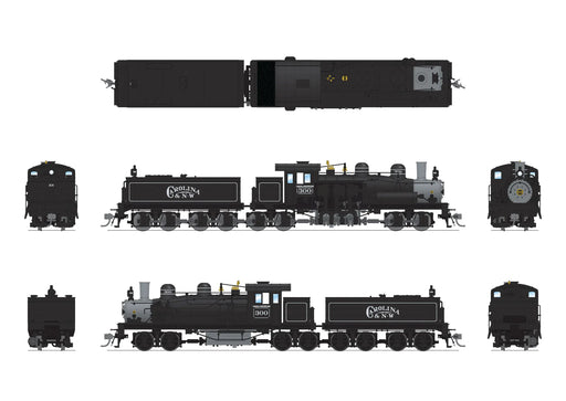 BLI 8259 HO Scale Class D 4 Truck Shay Carolina & Northwester #300 - Stealth DC