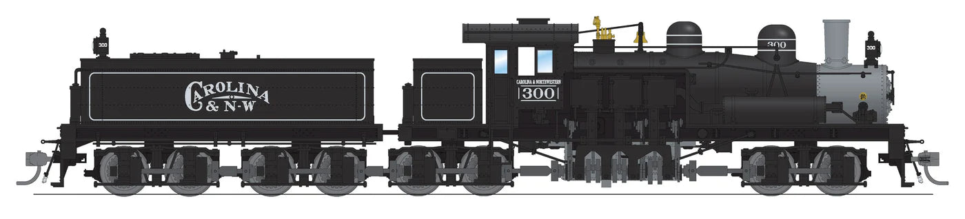 BLI 8259 HO Scale Class D 4 Truck Shay Carolina & Northwester #300 - Stealth DC