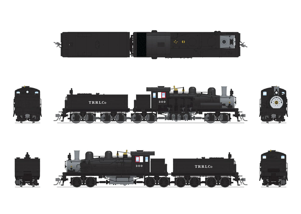 BLI 8262 HO Scale Class D 4 Truck Shay Red River Lumber 300 - Stealth DC