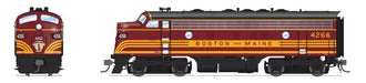 BLI 8302 HO Scale EMD F7A Boston & Maine B&M 4266 Stealth - DC