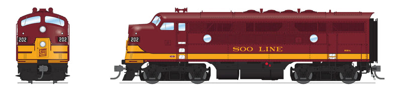 BLI 8341 HO Scale EMD F3A Soo Line 202B Stealth - DC