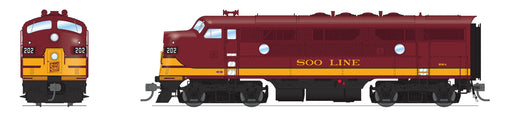 BLI 8341 HO Scale EMD F3A Soo Line 202B Stealth - DC