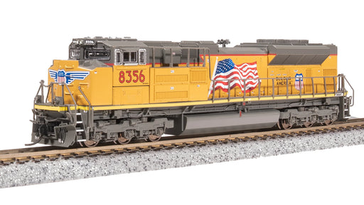 BLI 8427 N Scale EMD SD70ACe Diesel Union Pacific UP 8356 Paragon4 (Large US Flag Scheme)