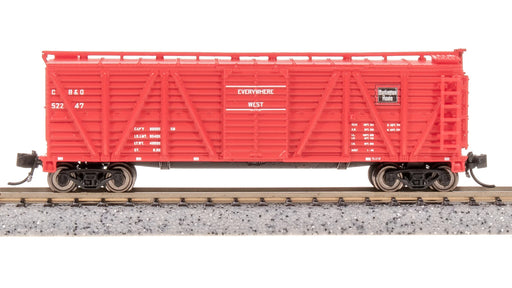 BLI 8451 N Scale K7 Stock Car with Cattle Sounds Burlington CB&Q 52247