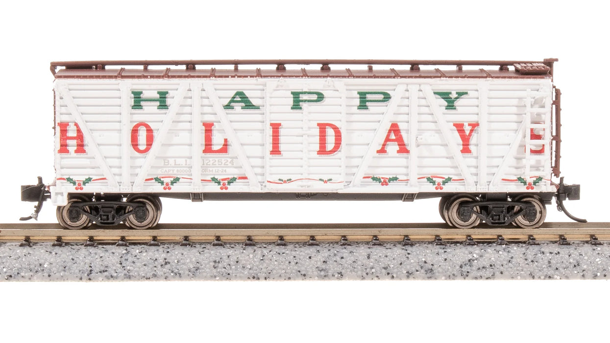 BLI 8475 N Scale K7 Stock Car with Holiday Sounds Happy Holidays