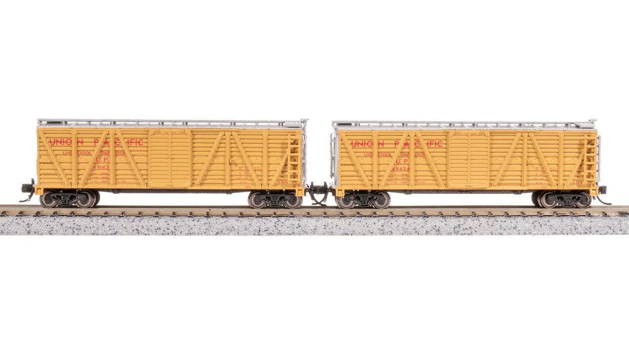 BLI 8486 N Scale K7 Stock Car Union Pacific UP (2 Pack)