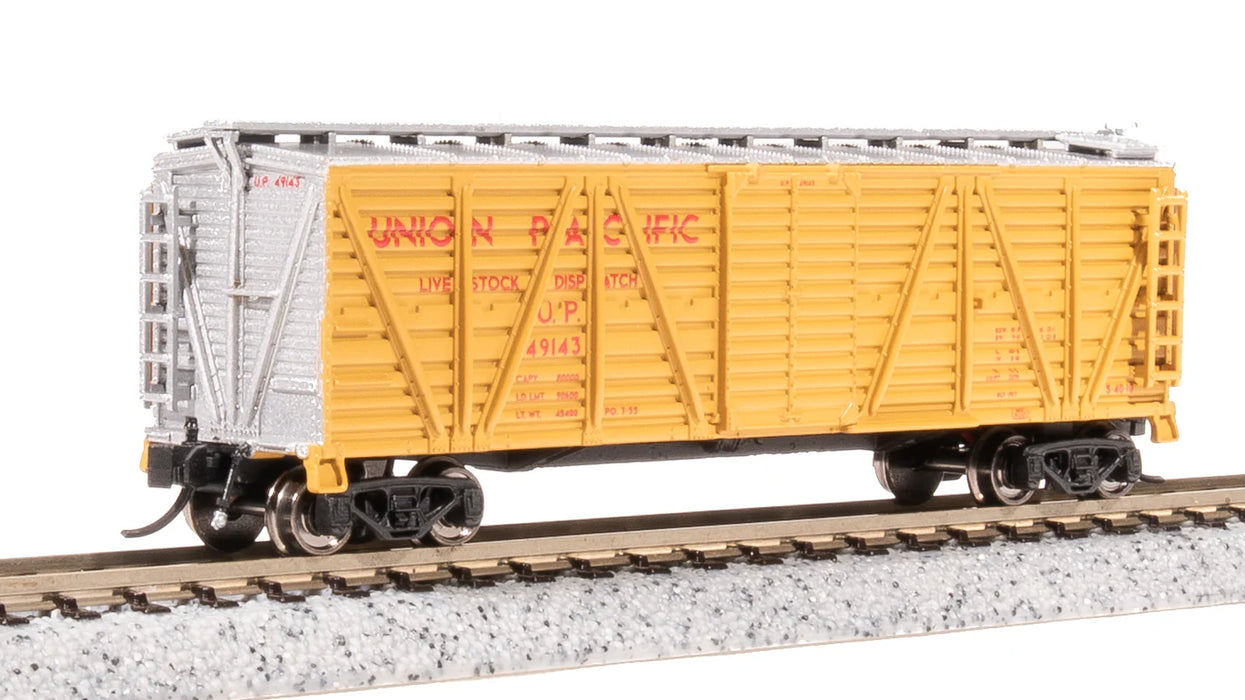 BLI 8486 N Scale K7 Stock Car Union Pacific UP (2 Pack)