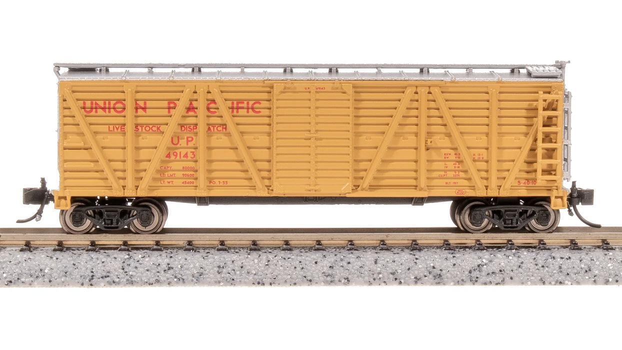 BLI 8486 N Scale K7 Stock Car Union Pacific UP (2 Pack)