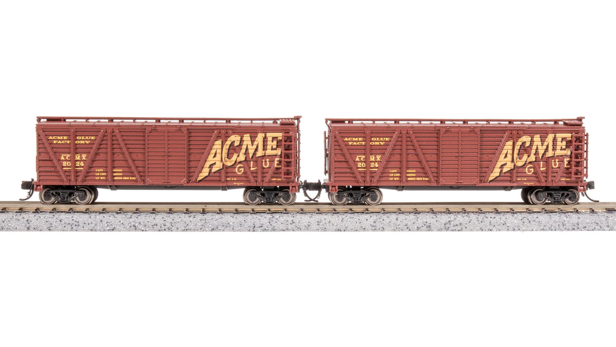 BLI 8487 N Scale K7 Stock Car Acme Glue Factory (2 Pack)