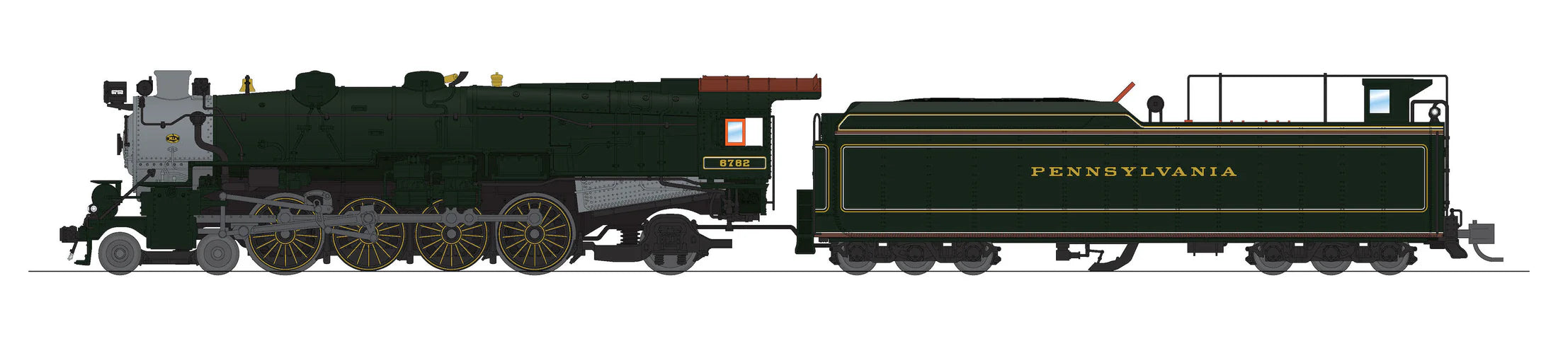 BLI 8518 N Scale M1b 4-8-2 Steam Loco Pennsylvania "Passenger Scheme" PRR 6762 Paragon4 (Sound/DC/DCC)