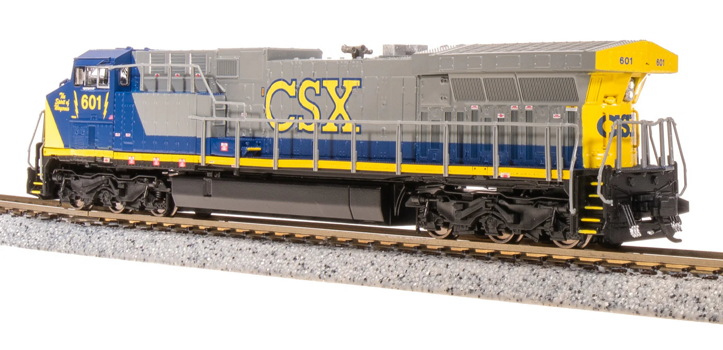 BLI 8592 N Scale GE AC6000 Diesel CSX 601 Stealth (YN2 Paint Scheme)