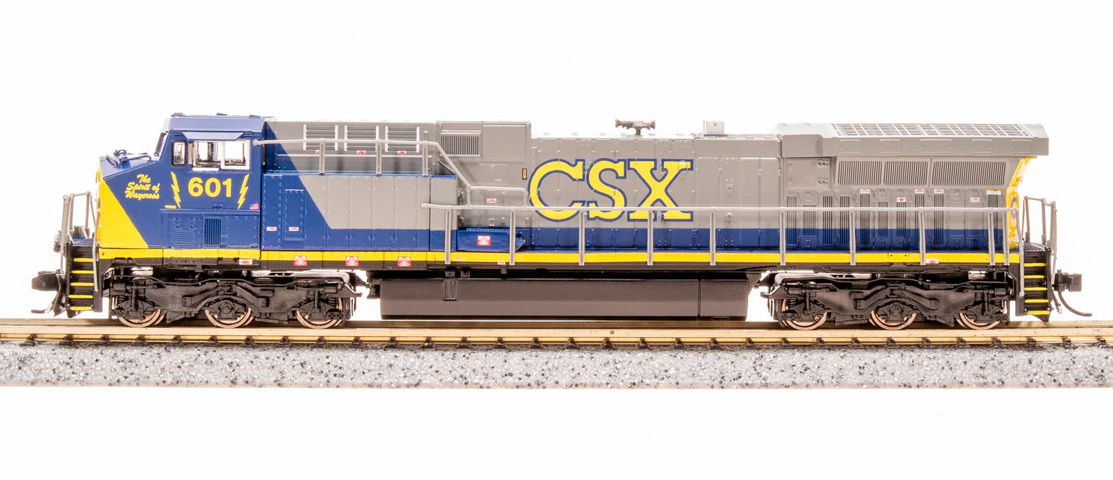 BLI 8592 N Scale GE AC6000 Diesel CSX 601 Stealth (YN2 Paint Scheme)
