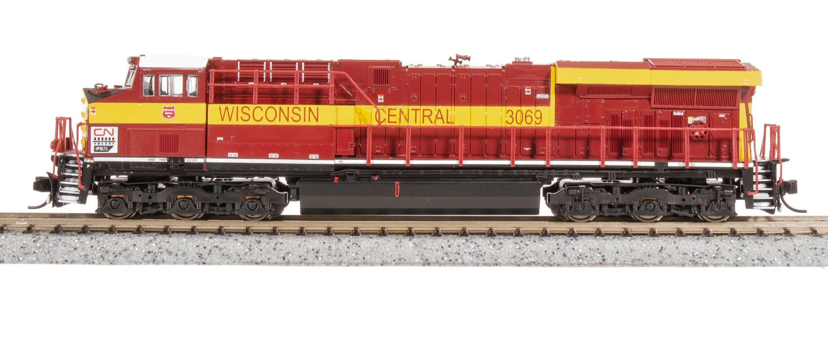 BLI 8612 N Scale GE ES44AC Diesel Canadian National CN 3069 Paragon4 (Wisconsin Central Heritage)
