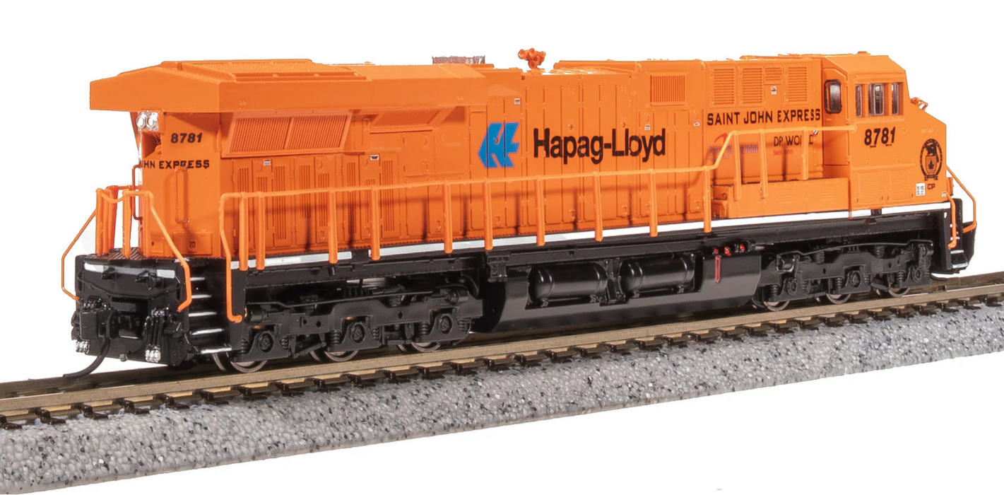 BLI 8616 N Scale GE ES44AC Diesel Canadian Pacific CP 8781 Paragon4 (Hapag-Lloyd Commemorative)