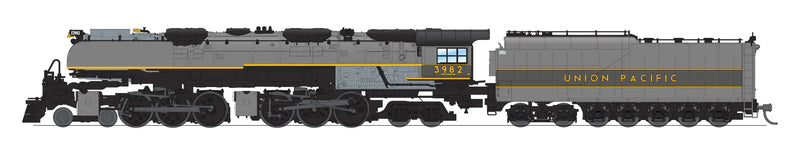 BLI 8654 N Scale 4-6-6-4 Challenger Steam Loco Union Pacific UP 3982 - Stealth DC (Greyhound / Oil Tender)