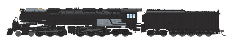 BLI 8662 N Scale 4-6-6-4 Challenger Steam Loco with Oil Tender Unlettered - Stealth DC