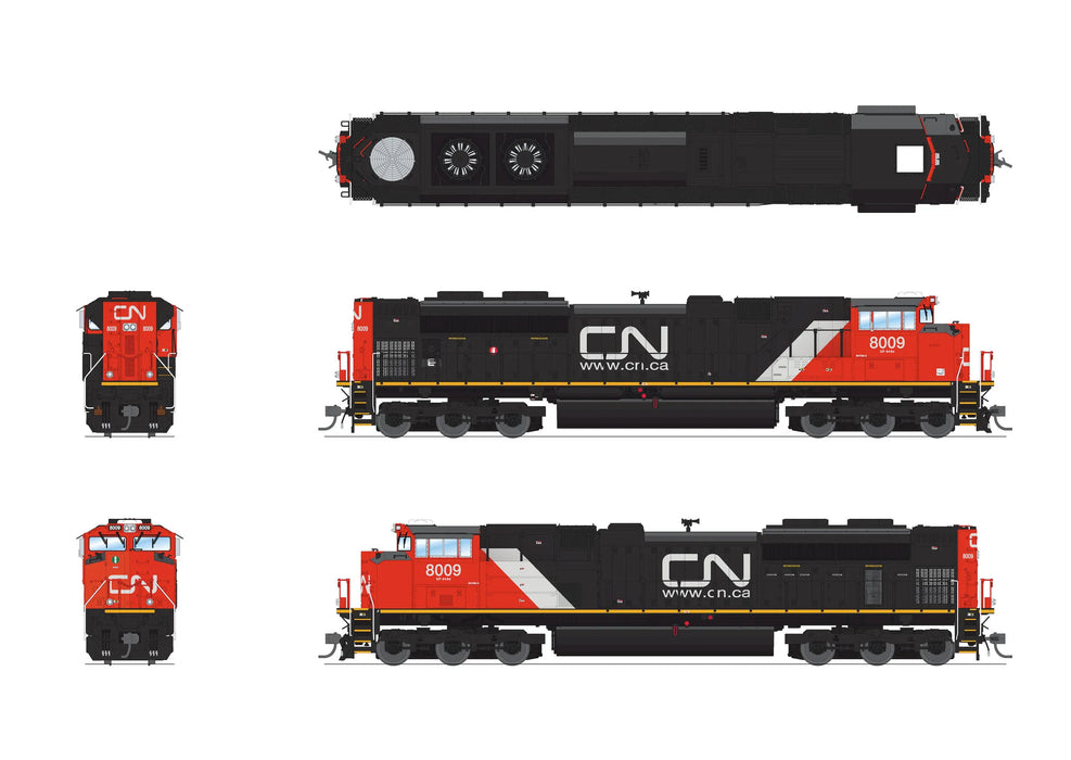 BLI 8675 HO Scale EMD SD70ACe Canadian National CN 8016 Paragon4 DCC