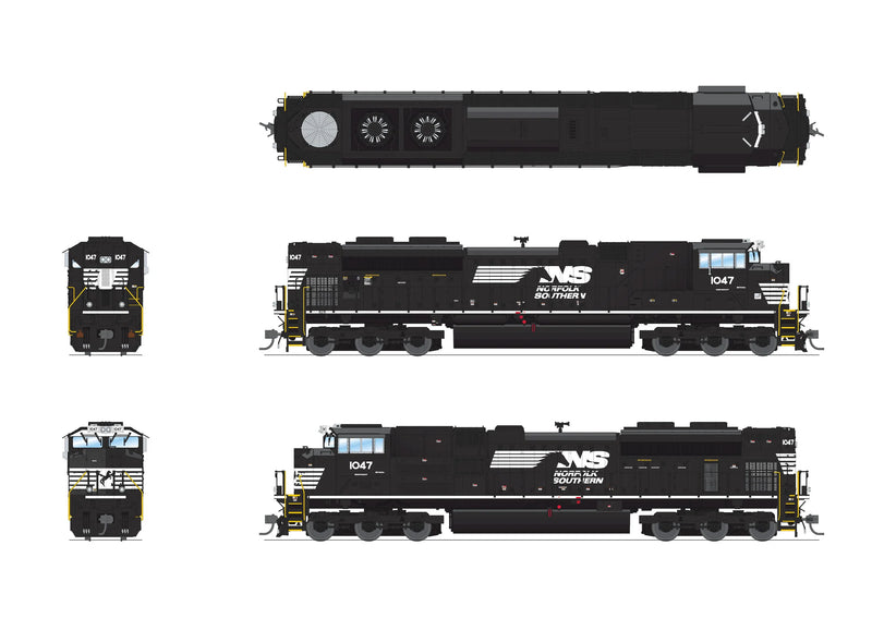 BLI 8679 HO Scale EMD SD70ACe Norfolk Southern NS 1047 Paragon4 DCC