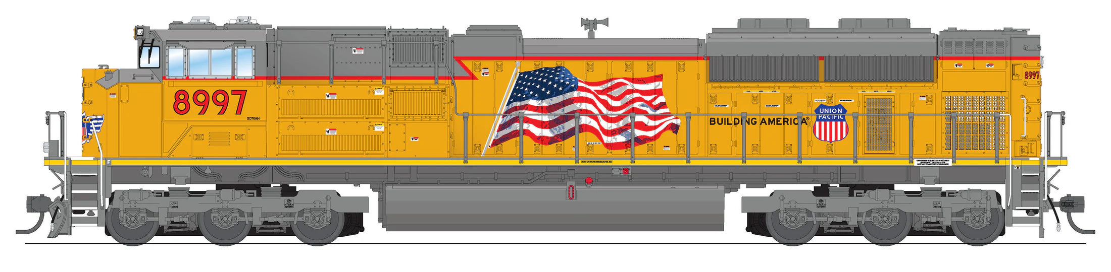 BLI 8684 HO Scale EMD SD70ACe Union Pacific 8997 Paragon4 DCC