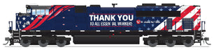 BLI 8703 HO Scale EMD SD70ACe Essential Workers Montana Rail Link MRL 4404 Stealth DC