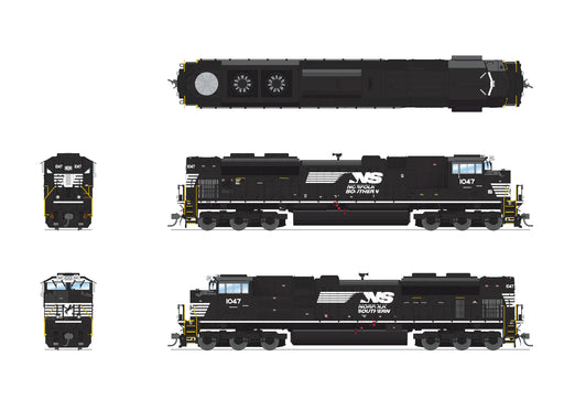 BLI 8710 HO Scale EMD SD70ACe Norfolk Southern NS 1055 Stealth DC