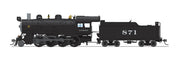 BLI 8730 HO Scale 2-8-0 Consolidation Steam Loco Santa Fe ATSF 871 Paragon4 (Sound/DC/DCC/Smoke)
