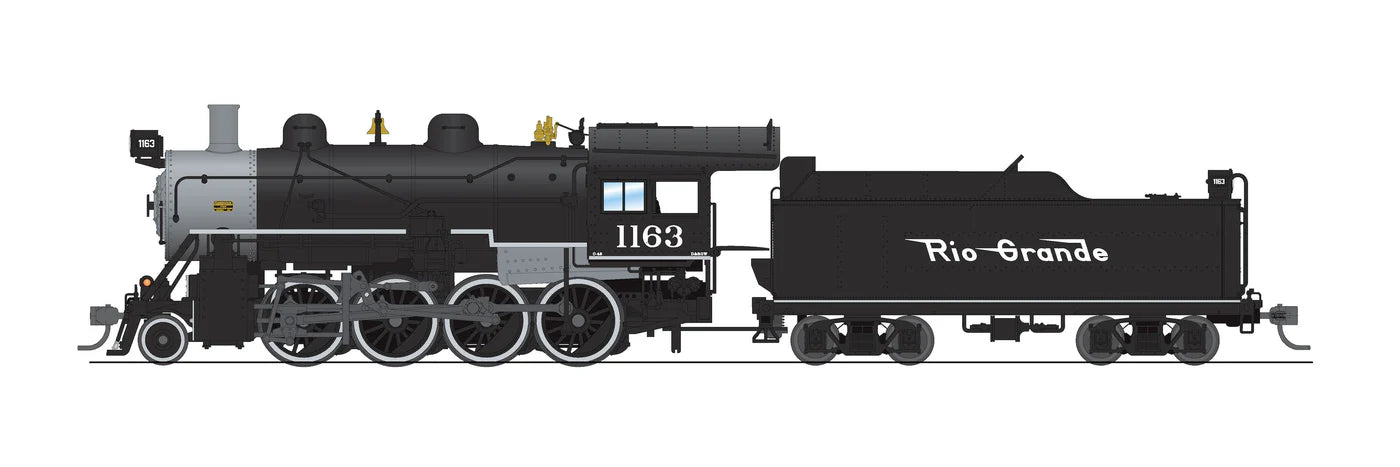 BLI 8736 HO Scale 2-8-0 Consolidation Steam Loco Rio Grande D&RGW