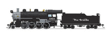 BLI 8736 HO Scale 2-8-0 Consolidation Steam Loco Rio Grande D&RGW 1163 Paragon4 (Sound/DC/DCC/Smoke)