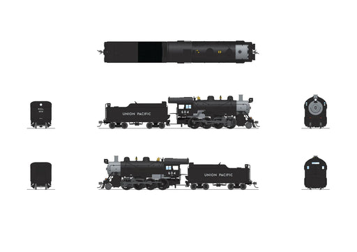 BLI 8740 HO Scale 2-8-0 Consolidation Steam Loco Union Pacific UP 604 Paragon4 (Sound/DC/DCC/Smoke)