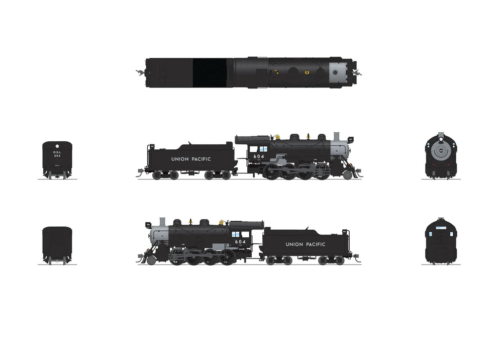 BLI 8740 HO Scale 2-8-0 Consolidation Steam Loco Union Pacific UP 604 Paragon4 (Sound/DC/DCC/Smoke)