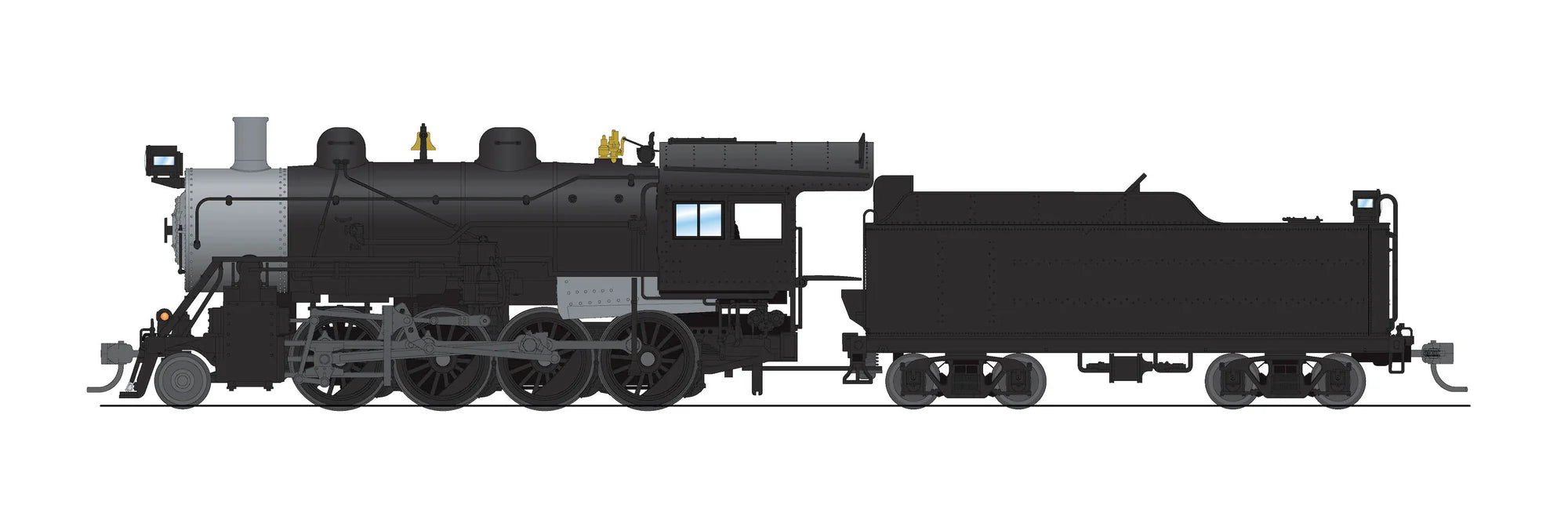 BLI 8742 HO Scale 2-8-0 Consolidation Steam Loco Unlettered Paragon4 (Sound/DC/DCC/Smoke)