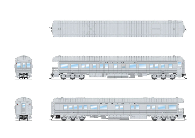 BLI 8950 HO Scale Pullman Business Car - Santa Fe ATSF 37