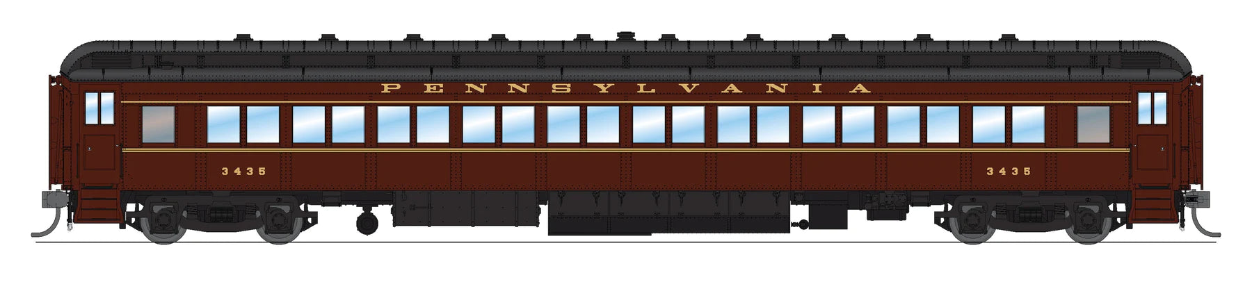 BLI 8966 HO Scale Pennsylvania PRR 1950's Heavyweight 5 Car Passenger Set