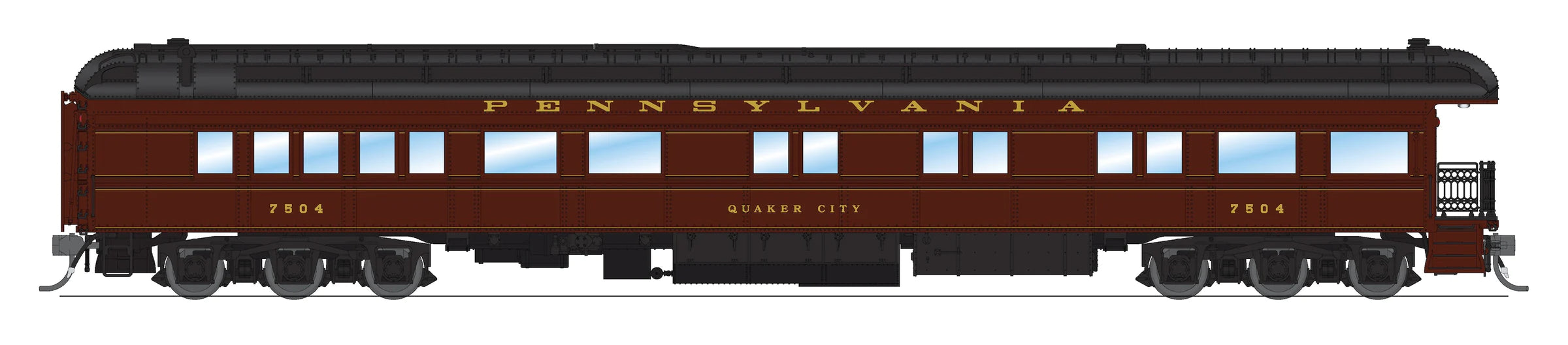 BLI 8971 HO Scale Pennsylvania Z74D Business Car 1950's "PRR 7504 QUAKER CITY"