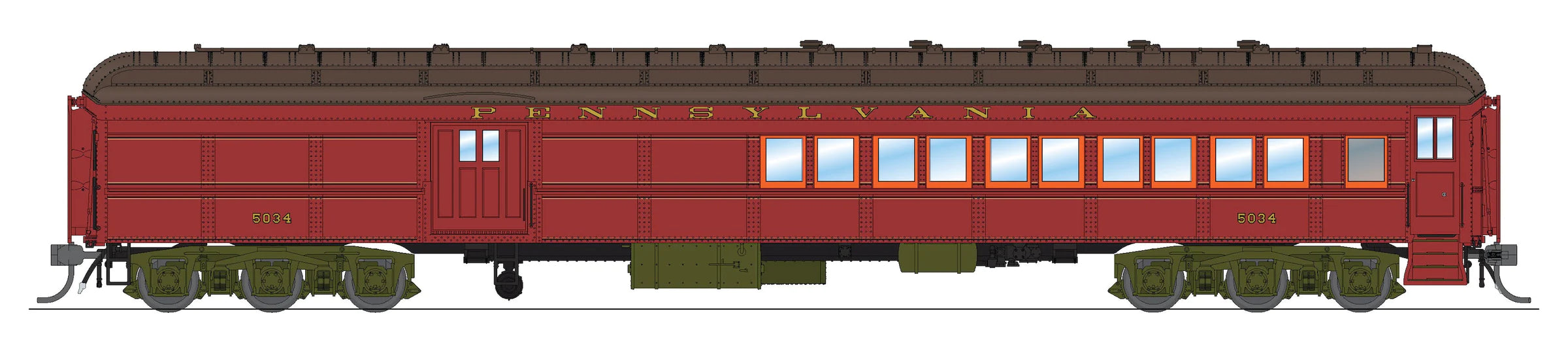 BLI 8980 HO Scale Pennsylvania PB70 Combine 1930's PRR 5034