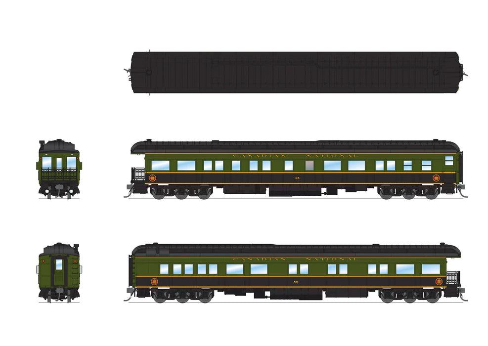 BLI 9101 HO Scale Heavyweight 5 Car Passenger Set - Canadian National CNR