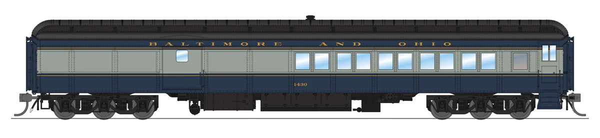 BLI 9112 HO Scale Coach Baggage Combine - Baltimore & Ohio B&O 1430