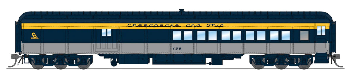 BLI 9115 HO Scale Coach Baggage Combine - Chesapeake & Ohio C&O 458