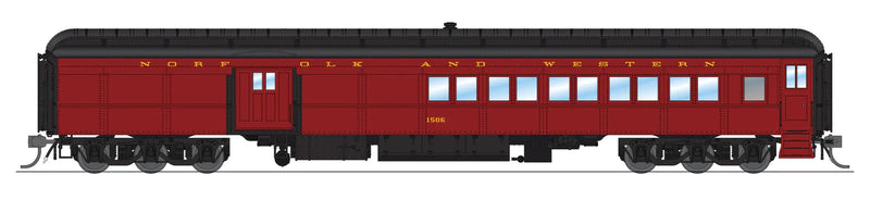 BLI 9118 HO Scale Coach Baggage Combine - Norfolk & Western N&W 1506