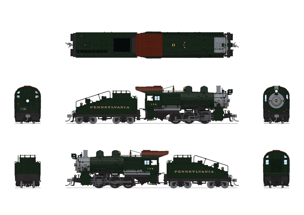 BLI 9170 HO Scale 0-6-0 B6sb Steam Loco Pennsylvania PRR 134 Paragon4