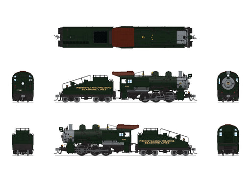 BLI 9179 HO Scale 0-6-0 B6sb Steam Loco PSRL 6095 Paragon4 (Pennsylvania Reading Seashore Line)